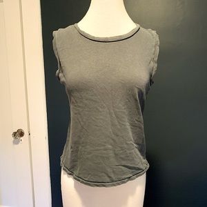 Imogene + Willie grey linen tank top